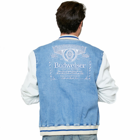Budweiser Anheuser-Busch Varsity Trucker Jacket with Dalmatian Patch